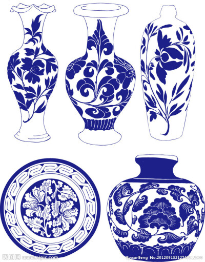琺瑯圖案白描設計與工藝美術服務解析