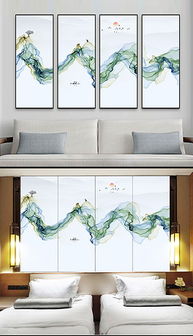 潑墨山水入畫來 綠色唯美裝飾畫與高清設計素材全攻略